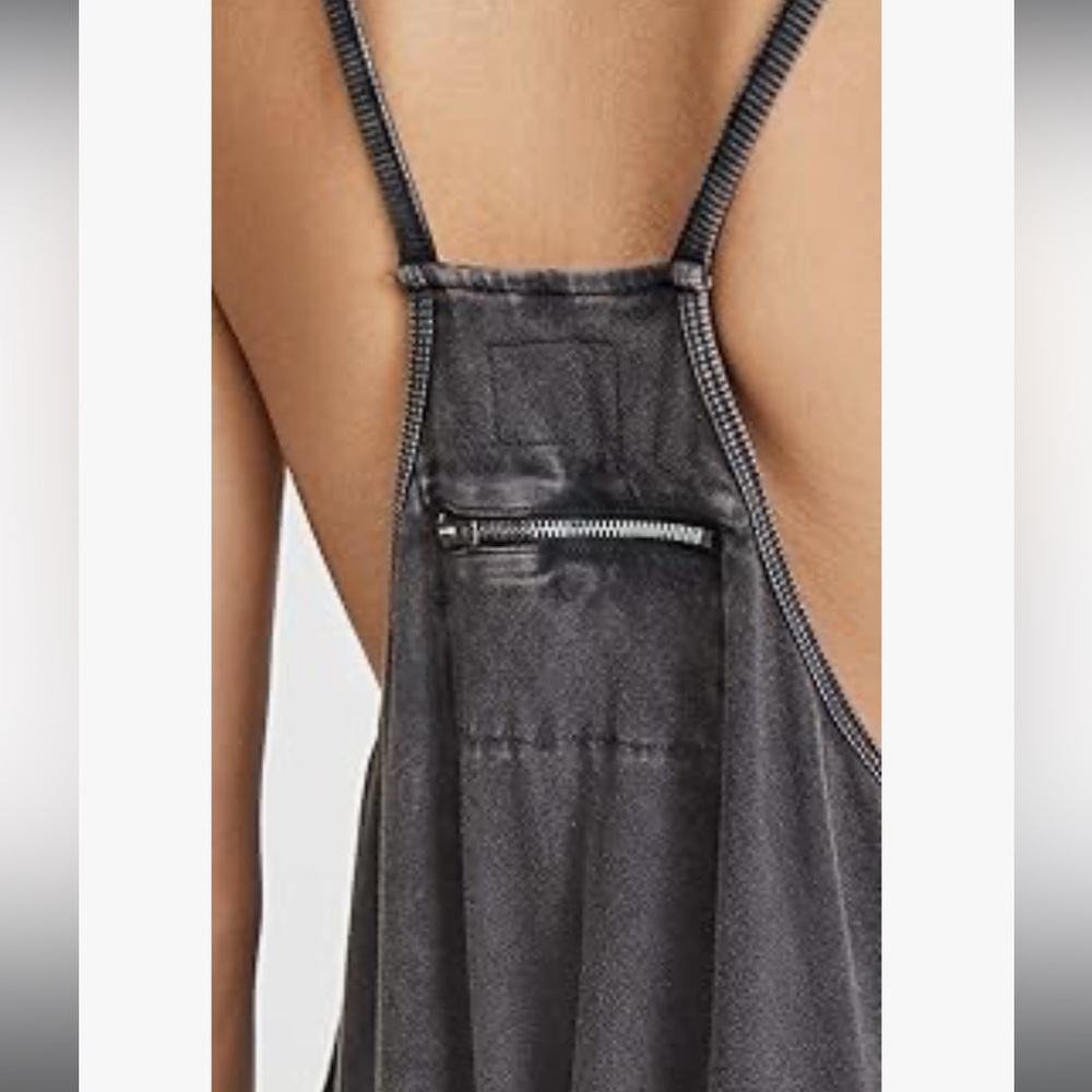 Free People Washed Charcoal Scoop-Neck Jumpsuit - Picture 6 of 14